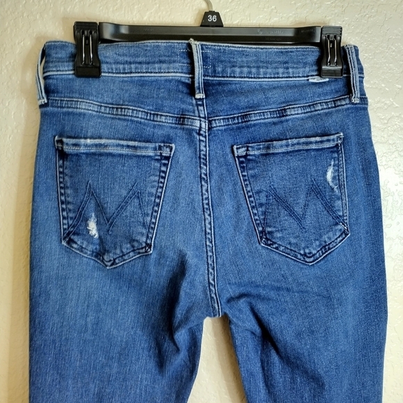 Mother the mid rise dazzler ankle fray in weekender warrior sz 27 - Picture 8 of 12